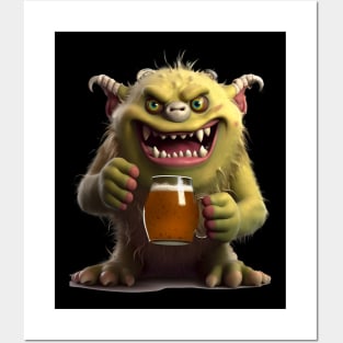 Beer Monster Posters and Art
